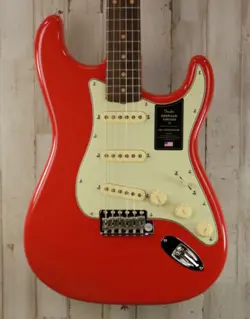 DEMO FENDER AMERICAN VINTAGE II 1961 STRATOCASTER - FIESTA RED (532)