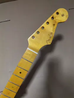 LOW PRICE 21 FRET STRAT ELECTRIC GUITAR NECK YELLOW MAPLE FOR DIY FENDER REPLACE