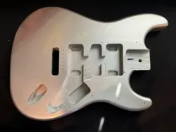 NEW ALDER METALLIC SILVER ELECTRIC GUITAR BODY FITS FENDER CUSTOM SHOP STRAT