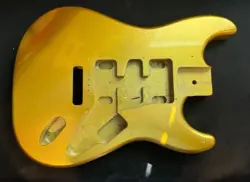 NEW ALDER METALLIC GOLD ELECTRIC GUITAR BODY FITS FENDER CUSTOM SHOP STRAT