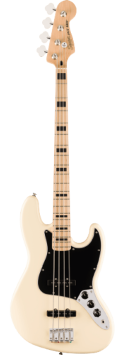 FENDER SQUIER AFFINITY SERIES™ ACTIVE JAZZ BASS® GUITAR,  OLYMPIC WHITE