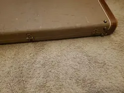 60S FENDER BROWN TOLEX JAZZMASTER ALL ORIGINAL GUITAR CASE VINTAGE RARE