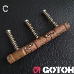 GOTOH IN-TUNE BRASS COMPENSATING SADDLES FENDER TELECASTER TELE *AGED  (C)