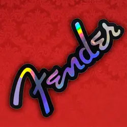 FENDER GUITARS HOLOGRAPHIC STICKER INSANELY RARE LIMITED EDITION GUITAR CASE