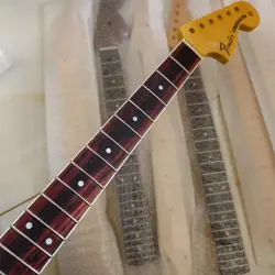 BIG HEAD 22 FRET STRAT ELECTRIC GUITAR NECK MAPLE FOR DIY FENDER REPLACE YELLOW