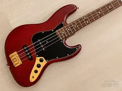 1994 FENDER JAZZ BASS JBG-70 MATTE BROWN, ASH W/ GOLD HARDWARE, JAPAN MIJ