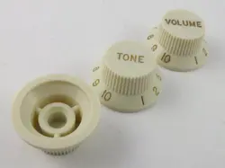 STRATOCASTER KNOBS 24 SPLINE CTS FIT 1 VOLUME & 2 TONE FOR USA FENDER GUITARS