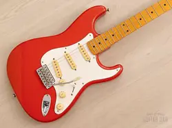 2009 FENDER STRATOCASTER ‘57 VINTAGE REISSUE ST57 FIESTA RED, JAPAN MIJ