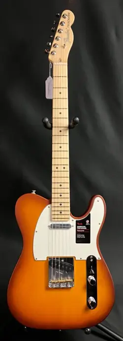 FENDER AMERICAN PERFORMER TIMBER TELECASTER ELECTRIC GUITAR HONEY BURST W/ CASE