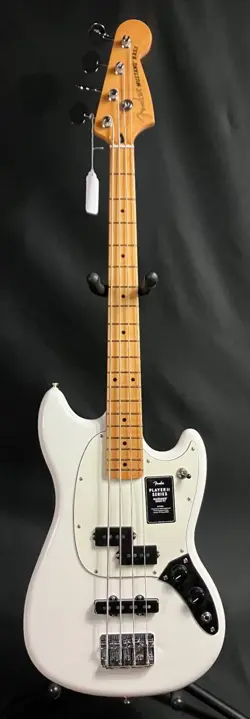 FENDER PLAYER II MUSTANG BASS PJ 4-STRING BASS GUITAR POLAR WHITE FINISH