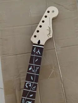 22 FRET STRAT ELECTRIC GUITAR NECK MAPLE FOR DIY FENDER REPLACE ROSEWOOD INLAY