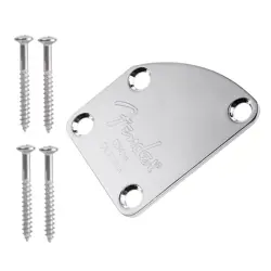 4 HOLES GUITAR NECK PLATE WITH SCREWS FOR FENDER STRATOCASTER TELECASTER GUITAR
