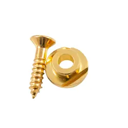 KLUSON REPLACEMENT ROUND STRING GUIDE FOR FENDER® TELECASTER, GOLD, KTSGG