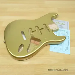 FENDER CUSTOM SHOP LTD ED 64 RELIC STRATOCASTER BODY AZTEC GOLD NITRO 64 STRAT