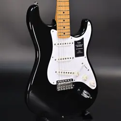 FENDER MEXICO / VINTERA II 50S STRATOCASTER MAPLE BLACK S/N MX23119897 GUITAR