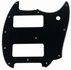 3 PLY BLACK PICKGUARD GUITAR PARTS FOR FENDER OFFSET SERIES MUSTANG P90 GUITAR