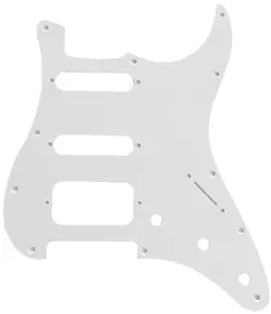 1 PLY WHITE PICKGUARD GUITAR PART FOR FENDER 11 SCREW STRATOCASTER START HSS