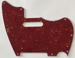 FOR 4-PLY FENDER WARMOTH MJT TELEMASTER JAZZCASTER GUITAR PICKGUARD,RED TORTOISE
