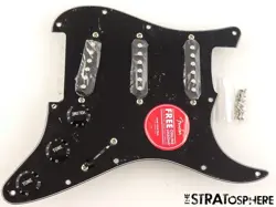 FENDER SQUIER AFFINITY SERIES STRAT LOADED PICKGUARD STRATOCASTER PREWIRED BLACK