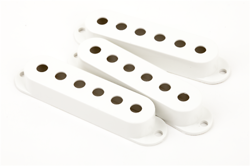 GENUINE FENDER STRAT PICKUP COVERS WHITE, SET OF 3, MPN 0992034000
