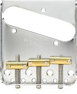 FENDER 3-SADDLE AMERICAN VINTAGE TELECASTER BRIDGE ASSEMBLY - CHROME