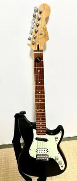 ELECTRIC GUITAR FENDER PLAYER DUO-SONIC HS BLACK MADE IN MEXICO S/N MX18021012