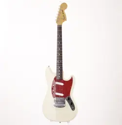 USED 1999-2002 FENDER JAPAN MG66-66 VINTAGE WHITE MIJ '66 MUSTANG 3.27KG W/GB