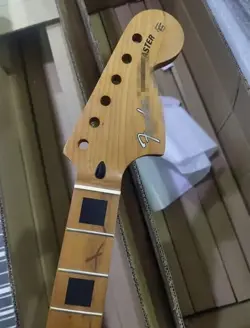 22FRET STRAT ELECTRIC GUITAR NECK ROASTED MAPLE FOR DIY FENDERS REPLACE BIG HEAD
