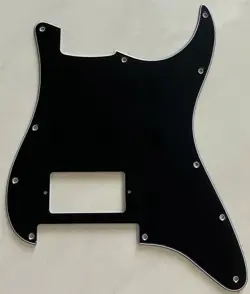 FOR FENDER STRAT FLOYD ROSE TREMOLO SINGLE HUMBUCKER GUITAR PICKGUARD BLACK