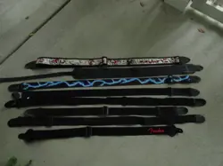 LOT OF 8 GUITAR STRAPS