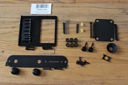 FENDER/GOTOH HUMBUCKER TELECASTER BLACK HARDWARE SET MODERN GTC302 6-SADDLE