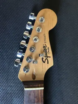FENDER SQUIER STRATOCASTER ROSEWOOD GUITAR NECK  W/TUNERS/PLATE/BOLTS