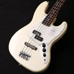 FENDER 2024 MADE IN JAPAN HYBRID II JAZZ BASS PJ RW OLYMPIC PEARL S/N JD24002279