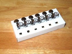 FENDER 2022 USA CHROME AMERICAN F LOGO LOCKING TUNERS