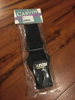 CARVIN GS5 BLACK NYLON GUITAR STRAP FOR FENDER STRAT