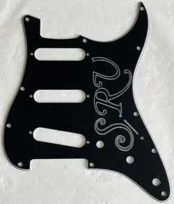 NEW GREAT-FOR US FENDER 11 HOLE SRV STRATOCASTER GUITAR PICKGUARD 3 PLY BLACK