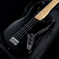 FENDER 1980 JAZZ BASS BLACK USED ELECTRIC BASS