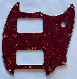 FOR 4-PLY FENDER SQUIER BULLET MUSTANG HH STYLE GUITAR PICKGUARD,RED TORTOISE