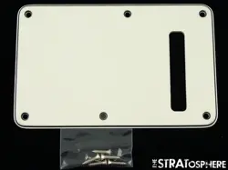 LEFTY FENDER PLAYER PLUS SERIES STRATOCASTER STRAT PARCHMENT TREMOLO BACK COVER