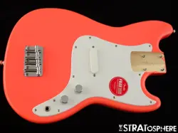FENDER SQUIER SONIC BRONCO BASS LOADED BODY GUITAR TAHITIAN CORAL