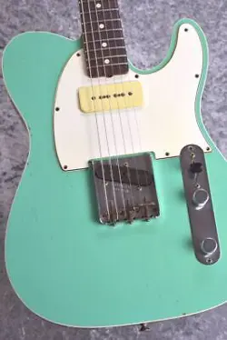 FENDER CUSTOM SHOP LTD 2-TONE TELECASTER P90 RELIC -SEAFORM GREEN / BLACK- (2013