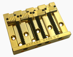 GOLD BADASS II ™ BASS BRIDGE FOR 4-STRING FENDER P/JAZZ BASS® BB-3342-002