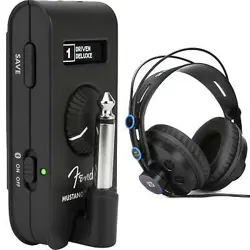 FENDER MUSTANG MICRO PLUS HEADPHONE GUITAR AMP WITH PRESONUS HD7 HEADPHONES