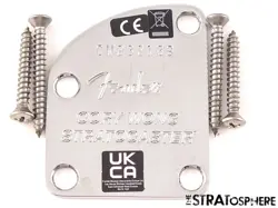 FENDER AMERICAN CORY WONG STRAT NECK PLATE STRATOCASTER CHROME CONTOUR USA!