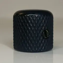 GUITAR FENDER TELE STYLE BLACK CHROME SET SCREW KNOBS SET OF 2