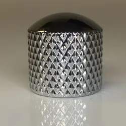 GUITAR FENDER TELE STYLE CHROME KNOBS SET OF 2