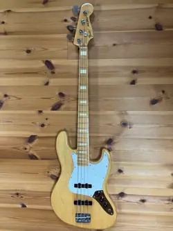 USED FENDER JAPAN JB75-90US MIJ CIJ JAZZ BASS NATURAL GREAT CONDITION