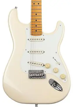 FENDER LINCOLN BREWSTER STRATOCASTER ELECTRIC GUITAR - OLYMPIC PEARL WITH MAPLE