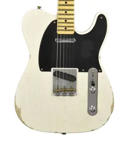 FENDER CUSTOM SHOP 50S TELECASTER RELIC IN AGED WHITE BLONDE 1-PIECE ASH BODY