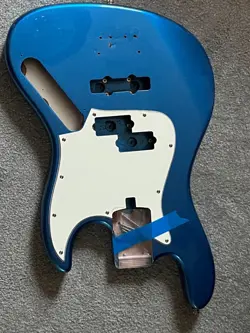 SADOWSKY METROEXPRESS IV 4-STRING PJ HYBRID BASS BODY BLUE FIT FENDER 4 LB 5 OZ